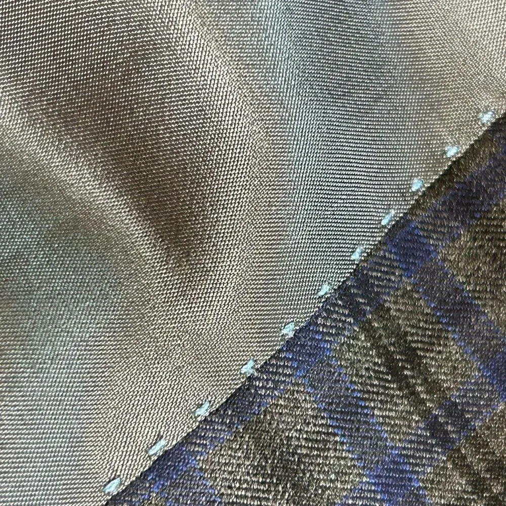 Peter Millar Men's Size 44R Navy Blue Windowpane Plaid Wool Blazer Suit Jacket
